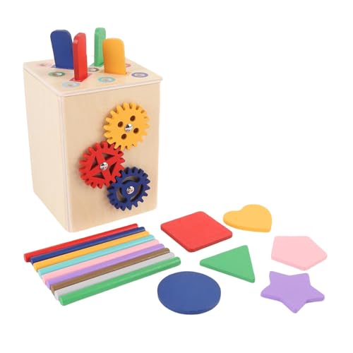Holzform -Sortierwürfel, Farb -Matching -Spielzeug für Kleinkinder mit Zahnrädern, Blöcken, Eimer. Fördert Handaugenkoordination, Frühkindliche Bildung, Fantasie aus, die Holzform -Sortierwürfel, Farb -Matching -Spielzeug für Kleinkinder mit Zahnrädern, Blöcken, Eimer. Fördert Handaugenkoordination, Frühkindliche Bildung, Fantasie aus, die von Jauarta