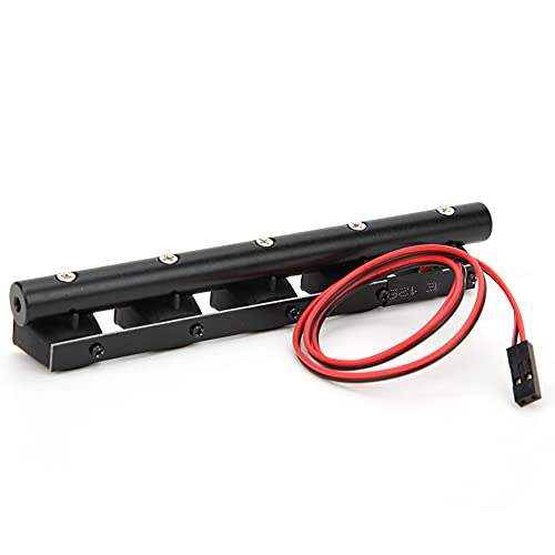 Jauarta 1/10 RC Crawler Auto Dach Licht Bar Scheinwerfer Fit für 90046 SCX10 Pull Auto (5 Lichter) von Jauarta