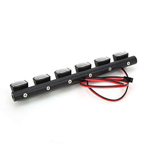 Jauarta 1/10 RC Crawler Auto Dach Licht Bar Scheinwerfer Fit für 90046 SCX10 Pull Auto (6 Lichter) von Jauarta