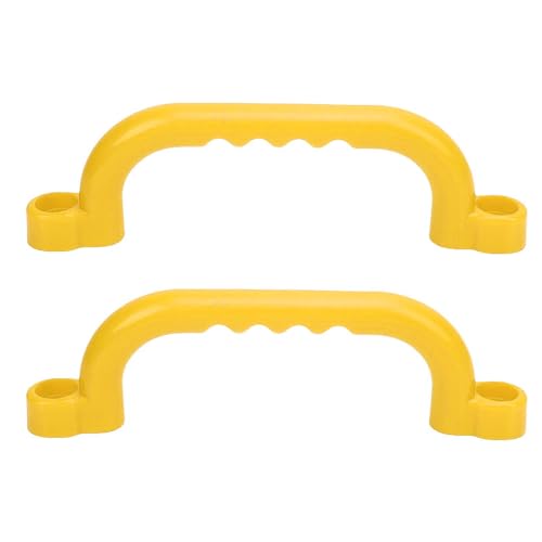 Jauarta 2 PCS Kinderspielzeuggriffe Wiederverwendbares Plastikspielplatz Sicherer Grabgrad für Klettern Im Freien Vergnügung Geräte (Gelb) von Jauarta