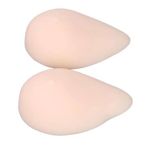 Jauarta 2 Stück Tropfenförmige Brust-CD-Cup-Silikonimplantate, Mastektomie-Prothese für Transvestiten, Cosplay, Weiß (M) von Jauarta