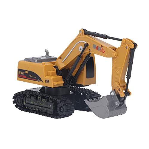 Jauarta 27MHz RC -Baggermodell, Fernbedienungs -Baggermodell, 5 Kanal Realistic Impact Toy Car für Mädchen, mit Fernbedienungsfunktion, für Innen- und Außenspiele von Jauarta