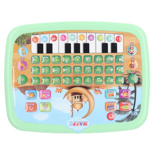 Jauarta Arabische Lernmaschine, 28 Buchstaben 10 Zahlen Elektronisches Sprachbuch für mit Interaktivem Lesen und Entdeckungen (Grün) von Jauarta