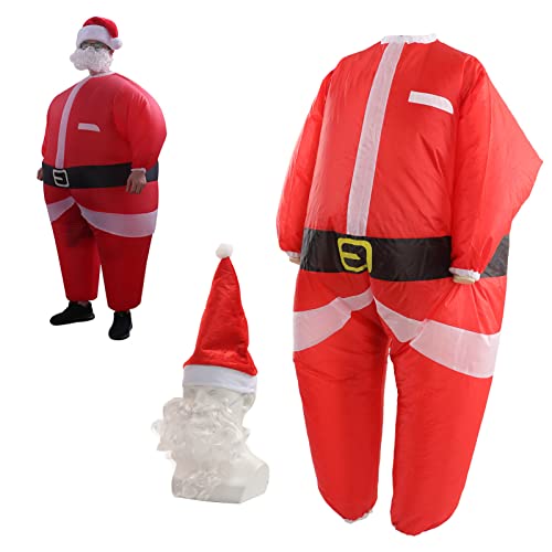 Jauarta Aufblasbarer Weihnachtsmannanzug Lebhafte Farben Batterieantrieb Inflator Polyester Blaser Weihnachtsanzug für 5,2 Bis 6,1 Fuß Hoch Jauarta Aufblasbarer Weihnachtsmannanzug Lebhafte Farben Batterieantrieb Inflator Polyester Blaser Weihnachtsanzug für 5,2 Bis 6,1 Fuß Hoch von Jauarta
