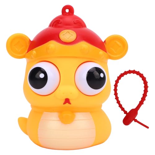 Jauarta Augapfel -Burst -Spielzeug, Augenspielzeug, Lustige Squeeze Out Eyes Toy, Quetschende Tierpuppe, Leicht mit Einfacher Wartung, Ideal für Büro und Party (Gelb) von Jauarta