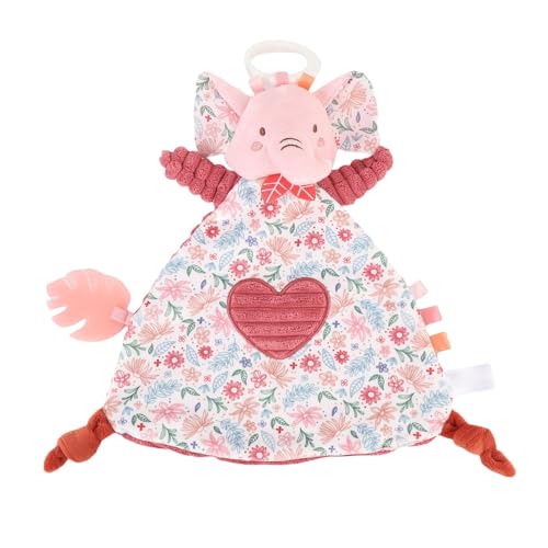 Jauarta Baby Animalkuschel Spielzeugsicherheit Decke Spielzeug Weiches Plüschgefüllte Tier für Säugling mit Teether Pink von Jauarta