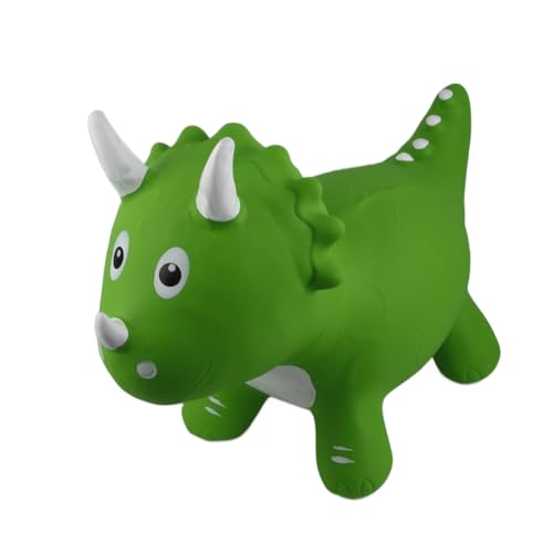 Jauarta Dicke Dauerhafte Gummi-Trikeratops Aufblasbares Pferdespielzeug für mit Pumpe, Geschenke für Jungen Mädchen, Kinderfreundliches Design, Sicher und Komfortabel von Jauarta