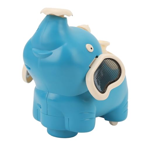Jauarta Elektrisches Musikalisches Elefantenspielzeug, Blasen Ballspray Nebelspielzeug mit Musik Leicht Bauchzeit Interaktive Batterie -Batterie -Batterie -Elefant -Spielzeug für Lernen (Blau) von Jauarta