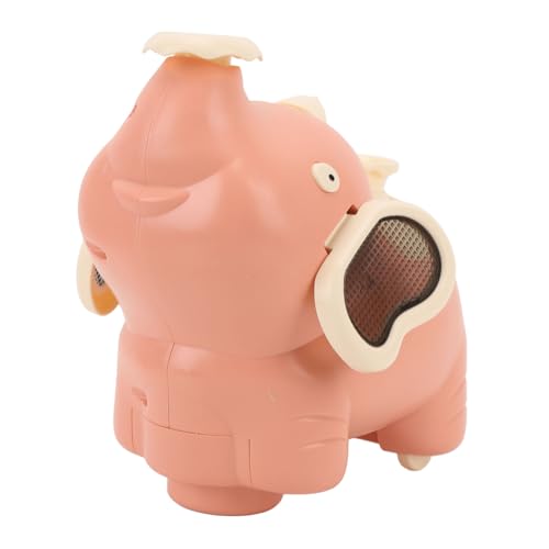 Jauarta Elektrisches Musikalisches Elefantenspielzeug, Blasen Ballspray Nebelspielzeug mit Musik Leicht Bauchzeit Interaktive Batterie -Batterie -Batterie -Elefant -Spielzeug für Lernen (Rot) von Jauarta