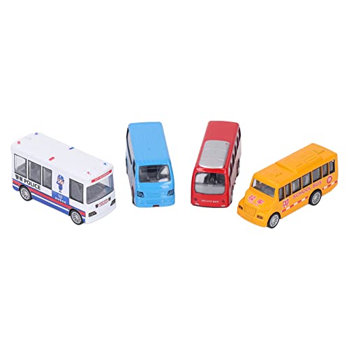 Jauarta Exquisites Lustiges Pull Back -Bus -Modell, Simuliertes Aussehen, Leichtmetikspielzeugfahrzeug für, Dekoration mit Heller Farbe, Tolle Kindertag (EIN Typ) von Jauarta