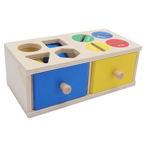 Jauarta Farbform -Sortierung für Matching Box, Montessori -Objekt -Beständigkeitsbox Spielzeug mit Holzspiel -Kit für Baby Kleinkinder von Jauarta