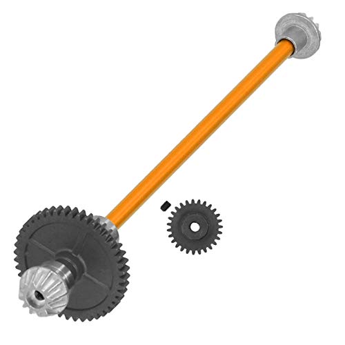 Jauarta Fernbedienungssteuerungswelle Zincalloy -Ausrüstung für WL 1/4 Modellauto 144001 (Orange) von Jauarta
