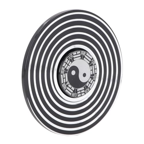 Jauarta Fingerspitzen-Rotationsspielzeug, 8 cm Durchmesser, Chinesischer Stil, Tai-Chi-Design, Legierung, Stressabbau, Handrotationsspielzeug von Jauarta