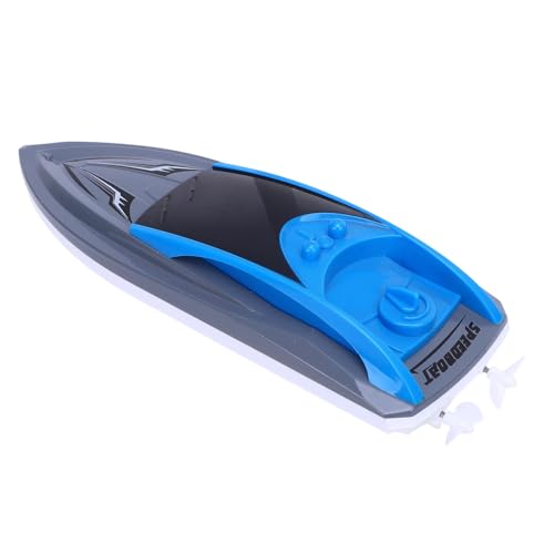 Jauarta Hochgeschwindigkeits -RC -Boot, Fernbedienungsgeschwindigkeitsboot 2,4 G Frequenz Dual Motor Toy Boat für, Drop- und Crash -Proof -Versiegelung mit 18 Km/h (Blau) von Jauarta