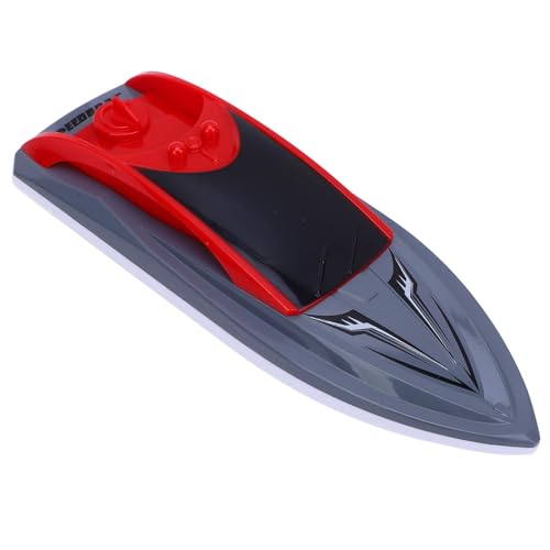 Jauarta Hochgeschwindigkeits -RC -Boot, Fernbedienungsgeschwindigkeitsboot 2,4 G Frequenz Dual Motor Toy Boat für, Drop- und Crash -Proof -Versiegelung mit 18 Km/h (Rot) von Jauarta