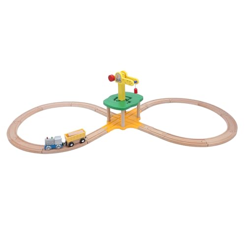 Jauarta Holz Railway -Set, Bausteine Spielzeug für, Premium -Buchenholz, Spielzeugset mit Geraden Geschwungenen Spuren Jauarta Holz Railway -Set, Bausteine Spielzeug für, Premium -Buchenholz, Spielzeugset mit Geraden Geschwungenen Spuren von Jauarta