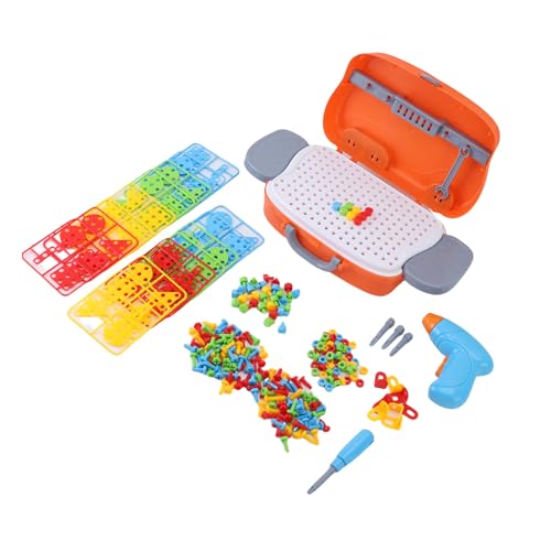 Jauarta Kinderreparaturwerkzeug für Elektrische Bohrerschrauben und Befestigungsständer Speicherbox Spielzeugkit Jauarta Kinderreparaturwerkzeug für Elektrische Bohrerschrauben und Befestigungsständer Speicherbox Spielzeugkit von Jauarta