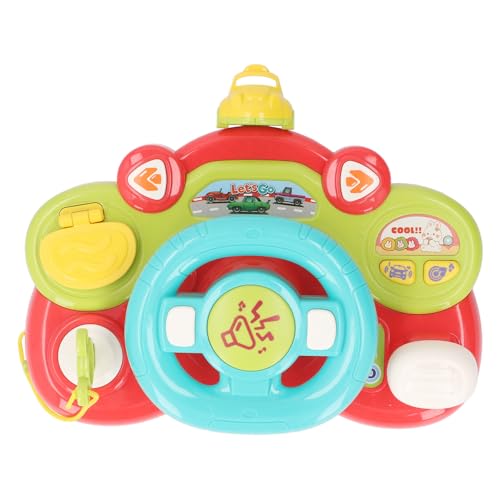 Jauarta Lenkradspielzeug für Kleinkinder, Musikalisches Fahrzeug für Musikalisches Lernspielzeug mit Musikfunktion, Ideale für Babys und Kleinkinder (Auto) von Jauarta