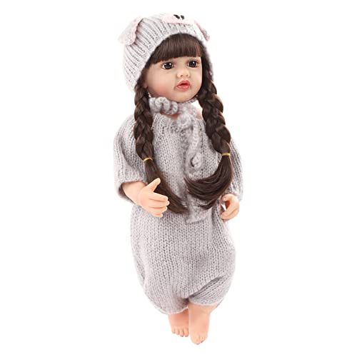 Jauarta Lifelike Silicon 22 -Zoll -Babypuppe, Handgefertigt Anatomisch Korrekte Mädchenpuppe, das mit Accessoires, Sammlerpuppe, Playmate Jauarta Lifelike Silicon 22 -Zoll -Babypuppe, Handgefertigt Anatomisch Korrekte Mädchenpuppe, das mit Accessoires, Sammlerpuppe, Playmate von Jauarta