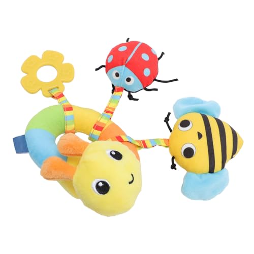 Jauarta Plüsch -Kinderwagen -Hängespielzeug mit Tierisch Gefülltem, Sanftem Kinderwagen für Kinderpuschel, Ideales Bildungsspielzeug für Kinderwagen oder Krippe (Typ 1) von Jauarta