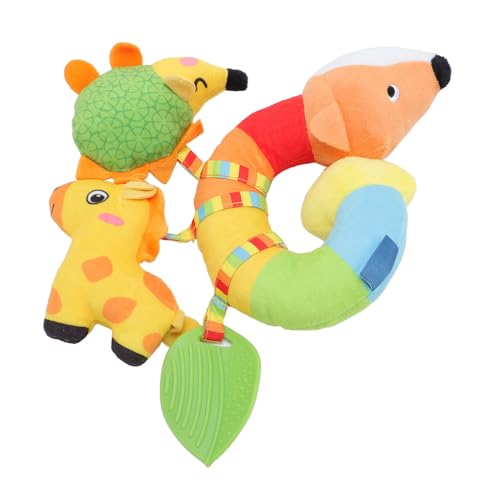Jauarta Plüsch -Kinderwagen -Hängespielzeug mit Tierisch Gefülltem, Sanftem Kinderwagen für Kinderpuschel, Ideales Bildungsspielzeug für Kinderwagen oder Krippe (Typ 2) von Jauarta