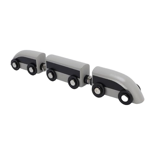 Jauarta Premium -Holzspielzeug, Nordic Style 3 -Abschnitt Kombination Holzszene für Einfallsreiches Spiel, Kompatibel mit Kleinen Serien von Jauarta