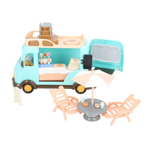 Jauarta RV-Wohnmobil-Spielzeug, Hochsimuliertes Strand-Camper-Modellauto-Spielzeug mit Beweglichen Rädern für Kinder, Jungen und Mädchen von Jauarta