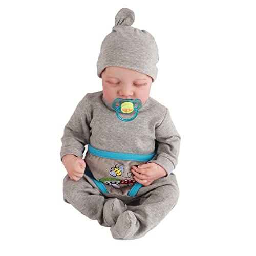 Jauarta Reborn Baby Vollsilikon Lebensecht, Reborn Baby Dolls, 48 cm Reborn Puppe Mit Haaren Lebensechte Reborn Puppen Aus Stoff Wie EIN Echtes Baby Geschenksets Für Mädchen Jauarta Reborn Baby Vollsilikon Lebensecht, Reborn Baby Dolls, 48 cm Reborn Puppe Mit Haaren Lebensechte Reborn Puppen Aus Stoff Wie EIN Echtes Baby Geschenksets Für Mädchen von Jauarta