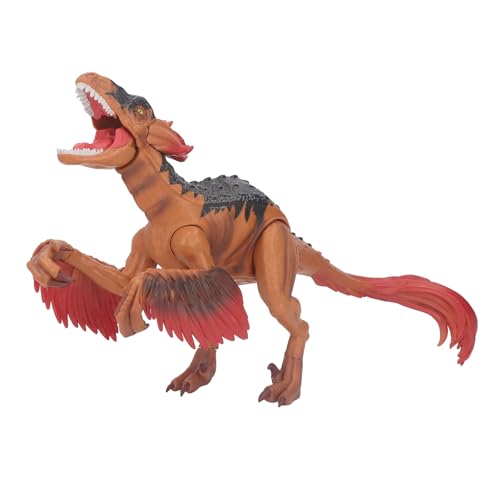 Jauarta Roar Effect Dinosaurier Action Figur Spielzeug, Lebensechte Hauttexturen, Interaktiver Spaß, Umweltfreundlich, der auf Tatsächlichen Dinosauriern Gestaltet Ist (Rot) von Jauarta