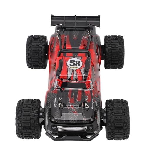Jauarta Stuntklettern auf der Straße RC -Auto, 2,4 G Fernbedienung Off Road Vehicle Racing Toy für, Hochleistungsbatterie, Stabile Kontrolle, Exquisites Design (Rot) von Jauarta