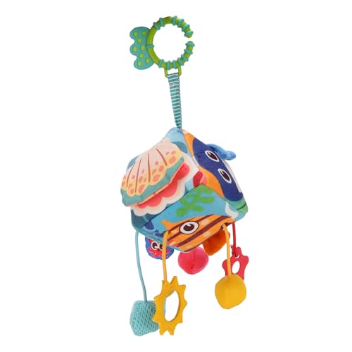 Jauarta Weiches Baby Hanging Toys Toy Rassel, Farbenfrohes Geometrisches Muster, Hängende Rasselnspielzeug mit Stoffmaterial für Kinderwagen Jauarta Weiches Baby Hanging Toys Toy Rassel, Farbenfrohes Geometrisches Muster, Hängende Rasselnspielzeug mit Stoffmaterial für Kinderwagen von Jauarta