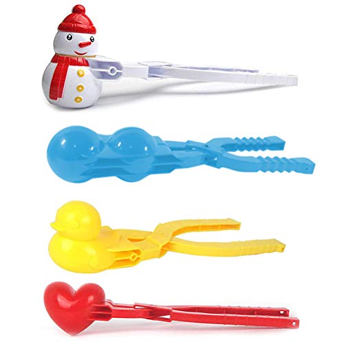 Jauarta Winter Schneeball Maker, 4 Stück Sandball Schneeball Clip, Winter Schneeball Form Spielzeug, Schneeballzange Schneeballformer, Outdoor Spielzeug für Kinder zum Spielen im Schnee Jauarta Winter Schneeball Maker, 4 Stück Sandball Schneeball Clip, Winter Schneeball Form Spielzeug, Schneeballzange Schneeballformer, Outdoor Spielzeug für Kinder zum Spielen im Schnee von Jauarta