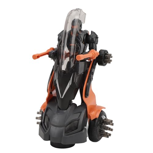 Jauarta von Kleinkind -Roboterauto -Elektrofahrzeugspielzeug, ABS -Multifunktionalmodell mit Musik und Licht für, Exquisite Details und Einfache Steuerelemente für das Fantasievolle (Orange) von Jauarta