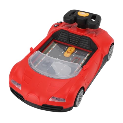 Lenkrad -Rennsportwagenspielzeug, Pädagogisches Musical Racing Adventure Car Toy mit Klang, Vermeiden Sie Hindernisse, Familiäre Verbindung, Soziale Interaktion, Ideale (Rot) von Jauarta