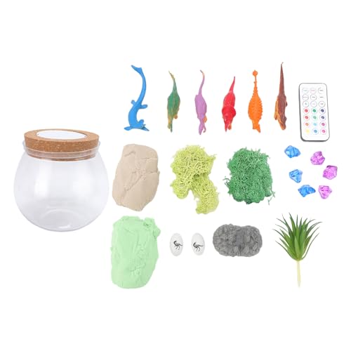 Leuchten Dinosaurier -Terrarium -Kit, Kids Science Arts Set mit Fernbedienung, Dinosaurier -DIY -Kunsthandwerk Leuchten Dinosaurier -Terrarium -Kit, Kids Science Arts Set mit Fernbedienung, Dinosaurier -DIY -Kunsthandwerk von Jauarta