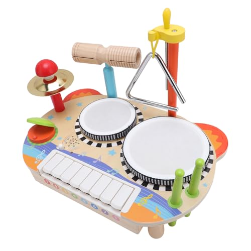 -Schlaginstrumentenspielzeug, Lernset aus Holz mit Klavier, Schlagzeug für Frühes Lernen -Schlaginstrumentenspielzeug, Lernset aus Holz mit Klavier, Schlagzeug für Frühes Lernen von Jauarta