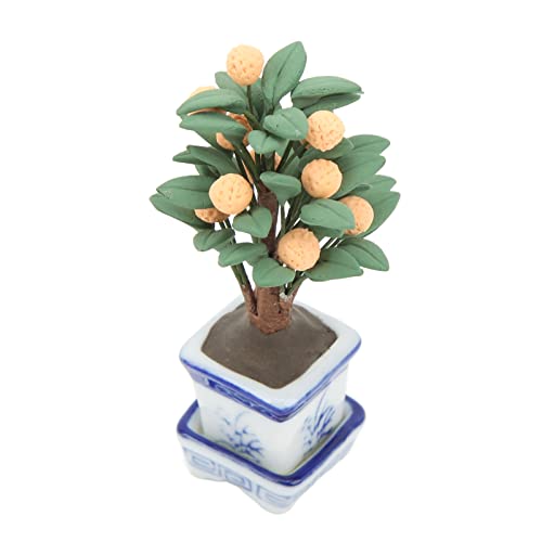 Vivid Dollhouse Miniatur Orange Tree, 1/12 Topfpflanze, Großartiges Accessoire für, Romantische und Emotionale Puppenhausdekoration Vivid Dollhouse Miniatur Orange Tree, 1/12 Topfpflanze, Großartiges Accessoire für, Romantische und Emotionale Puppenhausdekoration von Jauarta