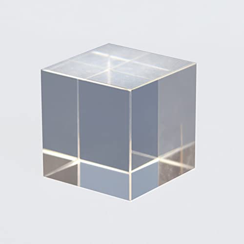 Mehrfarbiger Würfel Prisma Brille,Transparent Cube Optisches Glas Würfel Prisma,Optic Prism Cube,Physik Lehre Präzision Optisch Glas Prisma,für Physik, Unterricht, Forschung, Dekoration (70mm) von Jauhmui