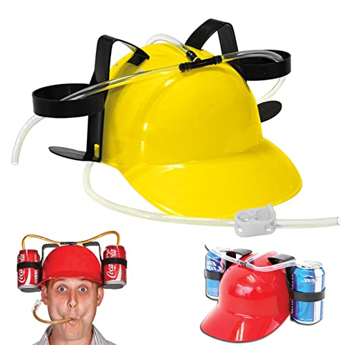 Trinkhelm Party Bierhelm,Helm mit Schlauch,Bauhelm Getränkehalter Bierhalter mit 2 Dosenhaltern und Trinkschlauch,Karneval Spaß Partyartikel,lustiger Bierhelm,Unisex,Vatertag Männer Geschenk (Gelb) Trinkhelm Party Bierhelm,Helm mit Schlauch,Bauhelm Getränkehalter Bierhalter mit 2 Dosenhaltern und Trinkschlauch,Karneval Spaß Partyartikel,lustiger Bierhelm,Unisex,Vatertag Männer Geschenk (Gelb) von Jauhmui