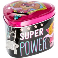 Paw Patrol Super Power Spardose mit Schloss, 9,5cm x 8,5cm Paw Patrol Super Power Spardose mit Schloss, 9,5cm x 8,5cm von Javoli