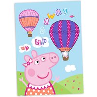 Peppa Wutz Fleecedecke, 1m x 1,4m, Ballons von Javoli