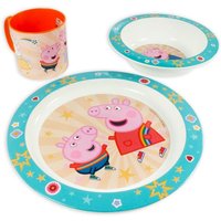Peppa Wutz Geschirrset aus Kunststoff, 3-teilig Peppa Wutz Geschirrset aus Kunststoff, 3-teilig von Javoli