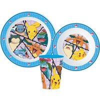 Pokemon Geschirrset aus Kunststoff, 3-teilig Pokemon Geschirrset aus Kunststoff, 3-teilig von Javoli