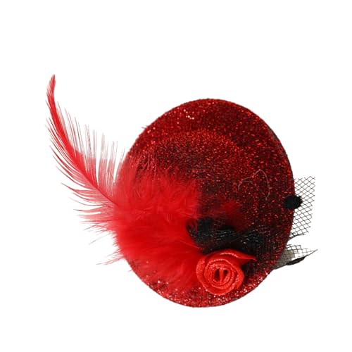 Javoryxh Fascinator mit viktorianischem Motto-Party, für Mädchen und Frauen, kleine Clip-on-Haarteile, Kostüm, Haarnadel, Haarzubehör Javoryxh Fascinator mit viktorianischem Motto-Party, für Mädchen und Frauen, kleine Clip-on-Haarteile, Kostüm, Haarnadel, Haarzubehör von Javoryxh