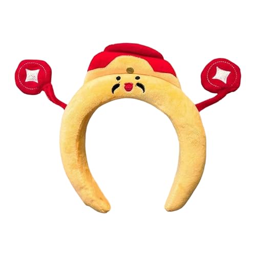 Javoryxh Haarband für Feiertage, Plüsch, Gott des Reichtums/Drachen-Stirnbandes für Partys, Versammlungen, Fotoshootings, Gesichtswäsche Javoryxh Haarband für Feiertage, Plüsch, Gott des Reichtums/Drachen-Stirnbandes für Partys, Versammlungen, Fotoshootings, Gesichtswäsche von Javoryxh