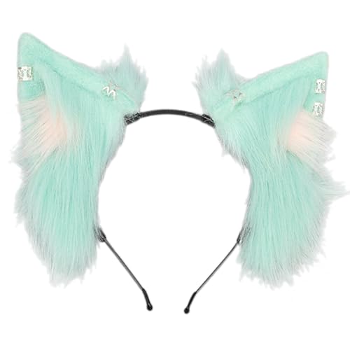 Javoryxh Modischer Fuchs-Ohr-Plüsch-Stirnband, Kostüm, Kopfschmuck, verstellbar, Cosplay-Zubehör für Party-Outfits und den Alltag Javoryxh Modischer Fuchs-Ohr-Plüsch-Stirnband, Kostüm, Kopfschmuck, verstellbar, Cosplay-Zubehör für Party-Outfits und den Alltag von Javoryxh