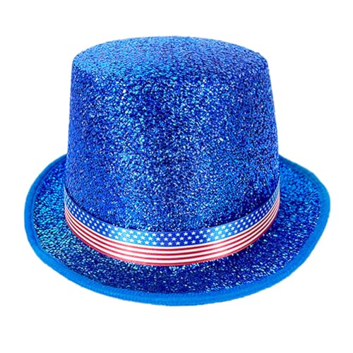 Javoryxh Schimmernder großer Hut für Bühnenauftritte, Maskerade, Kopfbedeckung, Gentleman-Hut für Karneval, Party, Thema, Event, Kopfschmuck Javoryxh Schimmernder großer Hut für Bühnenauftritte, Maskerade, Kopfbedeckung, Gentleman-Hut für Karneval, Party, Thema, Event, Kopfschmuck von Javoryxh