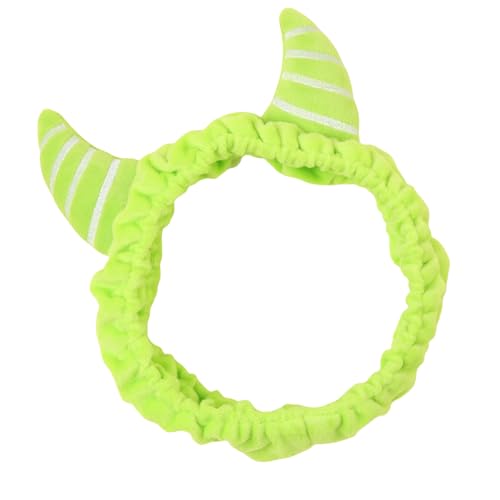 Javoryxh Stilvolle Cartoon-Teufels-Haarreif, auffälliger Kopfschmuck, grüne Kopfbedeckung für Halloween, Cosplay, Rolle Javoryxh Stilvolle Cartoon-Teufels-Haarreif, auffälliger Kopfschmuck, grüne Kopfbedeckung für Halloween, Cosplay, Rolle von Javoryxh