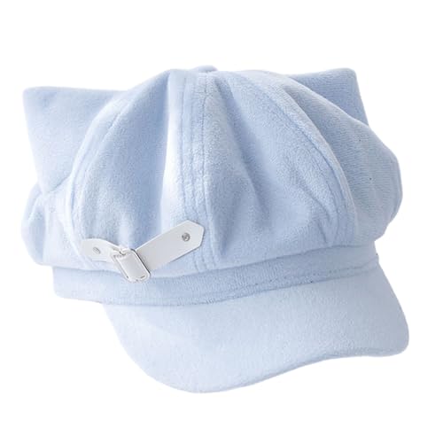 Javoryxh Trendige Baskenmütze, Kätzchenohren, Unisex, Kopfbedeckung, Accessoire für Damen und Herren, Cabbie-Hut für Halloween, Cosplay, Party-Outfit Javoryxh Trendige Baskenmütze, Kätzchenohren, Unisex, Kopfbedeckung, Accessoire für Damen und Herren, Cabbie-Hut für Halloween, Cosplay, Party-Outfit von Javoryxh