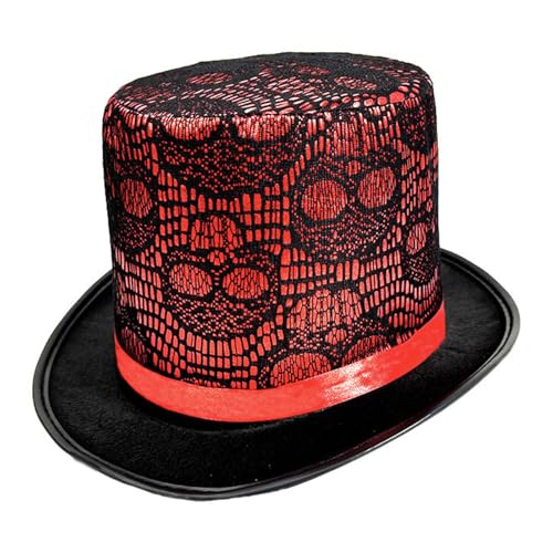 Javoryxh Trendsetzender Hut mit flacher Krempe und Totenkopf-Spitze für moderne Kleidung, Halloween, eleganter Totenkopf-Hut für Bühnenshows Javoryxh Trendsetzender Hut mit flacher Krempe und Totenkopf-Spitze für moderne Kleidung, Halloween, eleganter Totenkopf-Hut für Bühnenshows von Javoryxh